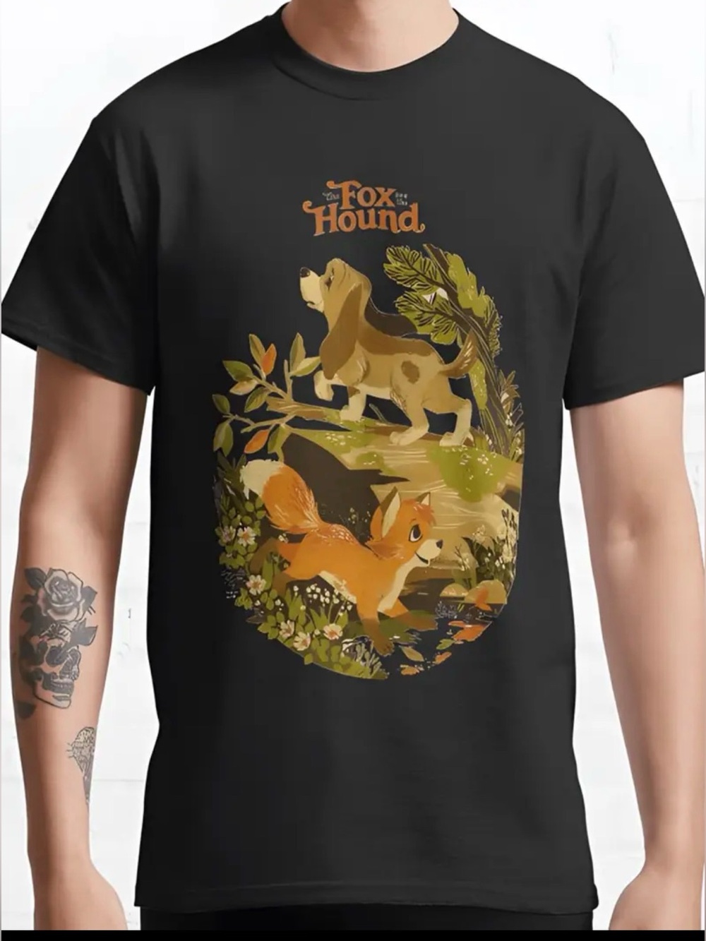 NWOT-The Fox & the Hound Men’s 3XL (46/48) Tod & Copper Short Sleeve Graphic Tee